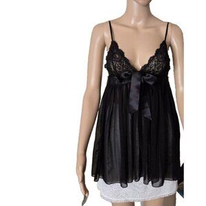 Victoria's Secret Black Lace Chemise